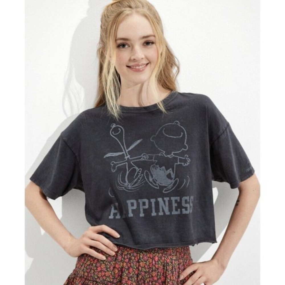 Peanuts x Aerie Crop Top